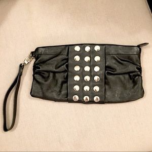 Steve Madden Black and Silver Wrislet - 11” x 6”